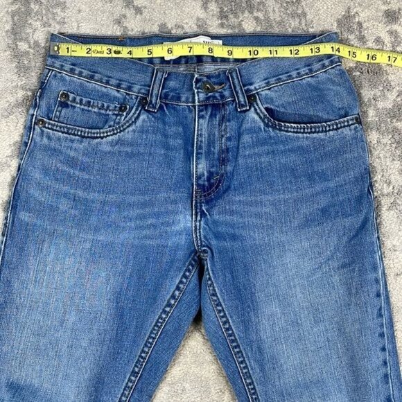 Levis Boys 511 Slim Fit Medium Blue Wash Denim Jeans Sz 16 28 x 28 - Picture 7 of 11